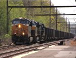 CSX 975 leads E748 empty coal train